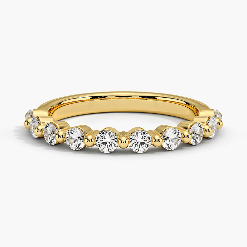Rose gold diamond engagement ring with surprise diamond details
