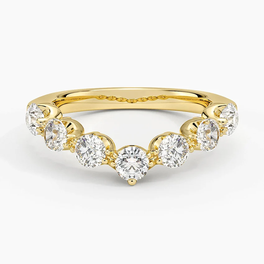 Rose gold diamond engagement ring with surprise diamond details