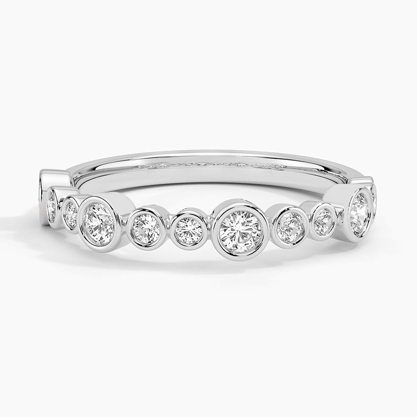 Rose gold diamond engagement ring with surprise diamond details