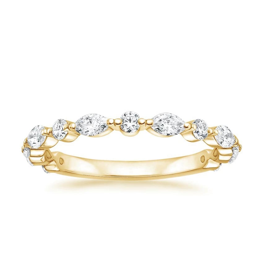 Rose gold diamond engagement ring with surprise diamond details