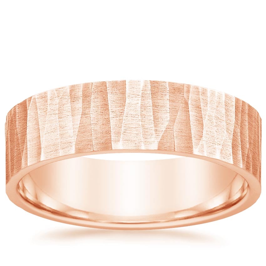 Rose gold diamond engagement ring with surprise diamond details