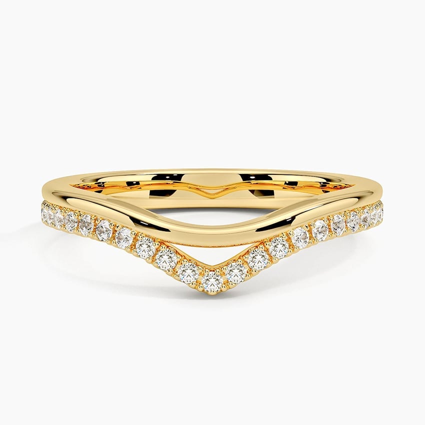 Rose gold diamond engagement ring with surprise diamond details