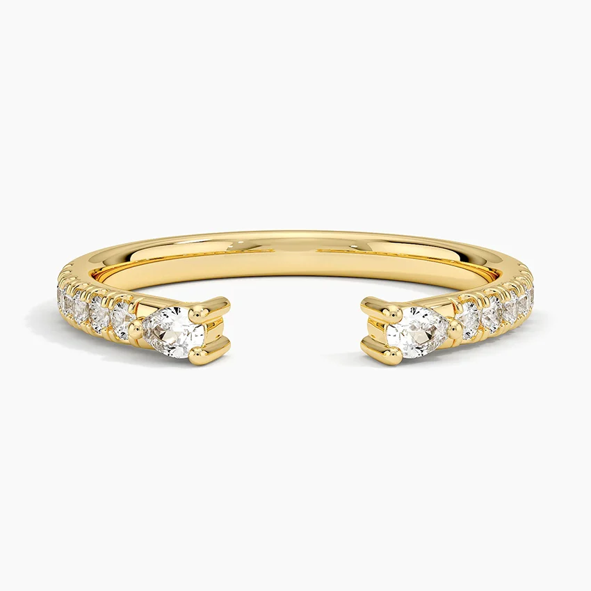 Rose gold diamond engagement ring with surprise diamond details