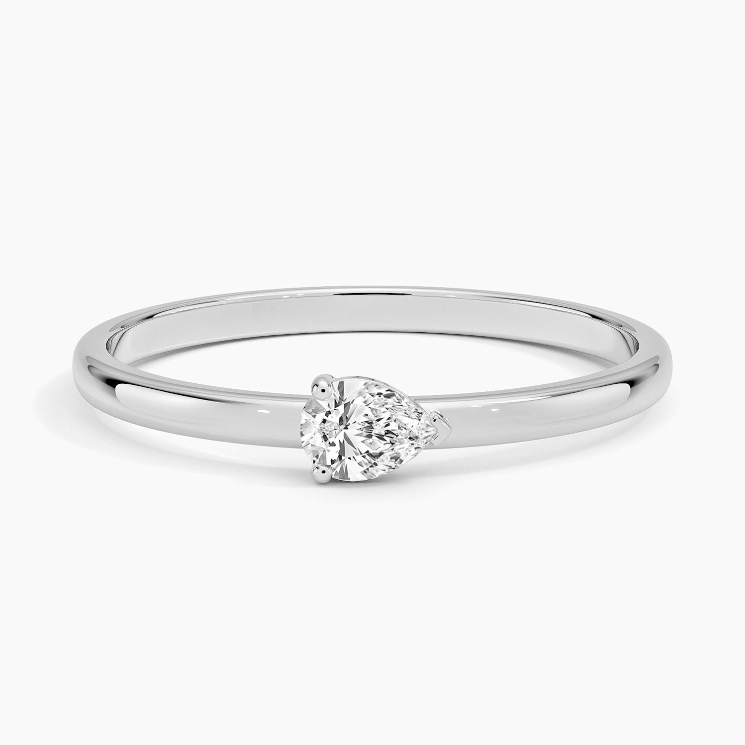 Rose gold diamond engagement ring with surprise diamond details