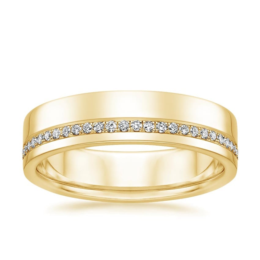 Rose gold diamond engagement ring with surprise diamond details