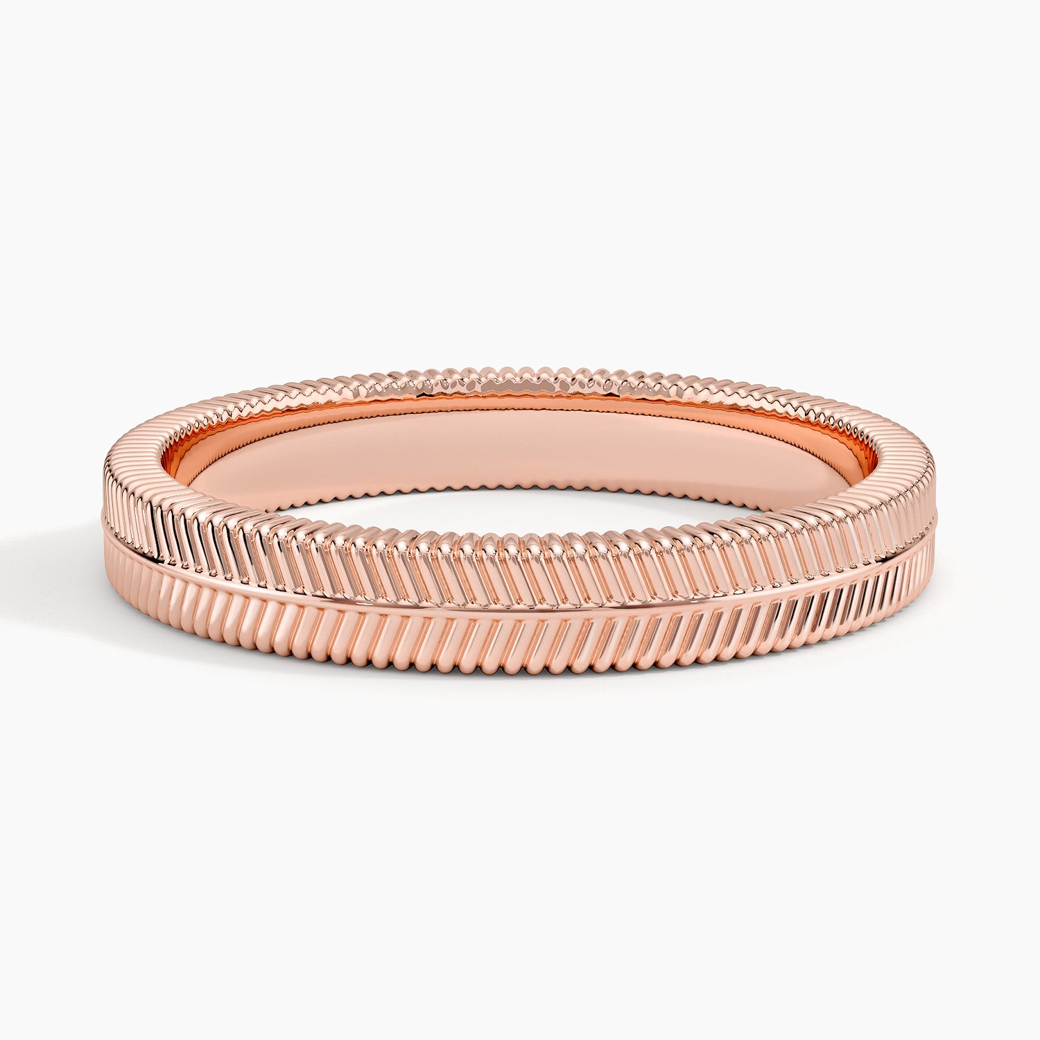 Rose gold diamond engagement ring with surprise diamond details