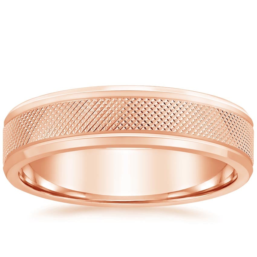 Rose gold diamond engagement ring with surprise diamond details