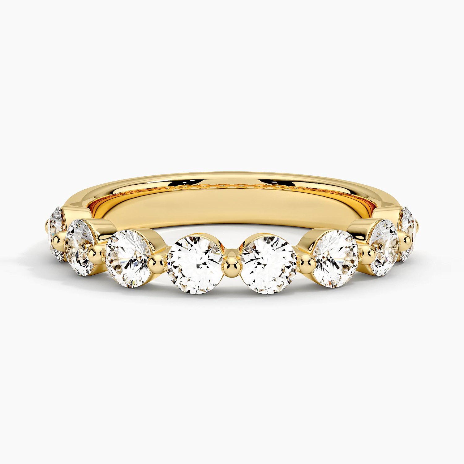 Rose gold diamond engagement ring with surprise diamond details
