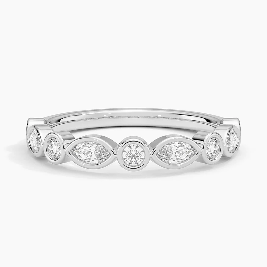 Rose gold diamond engagement ring with surprise diamond details