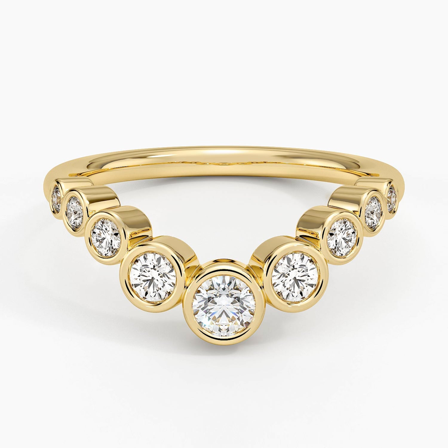 Rose gold diamond engagement ring with surprise diamond details