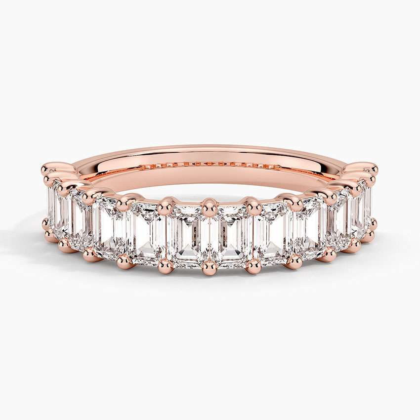 Rose gold diamond engagement ring with surprise diamond details