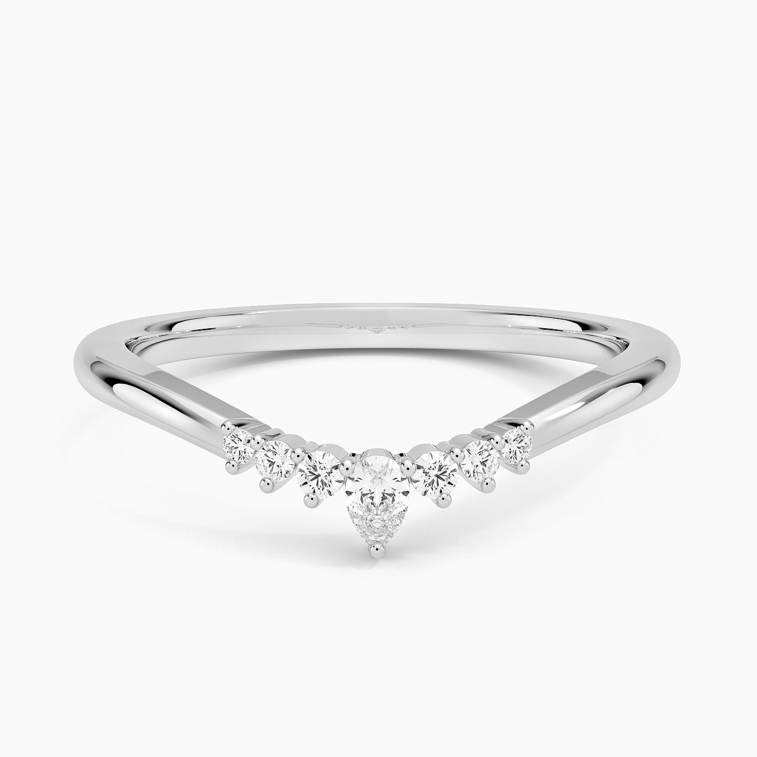 Rose gold diamond engagement ring with surprise diamond details