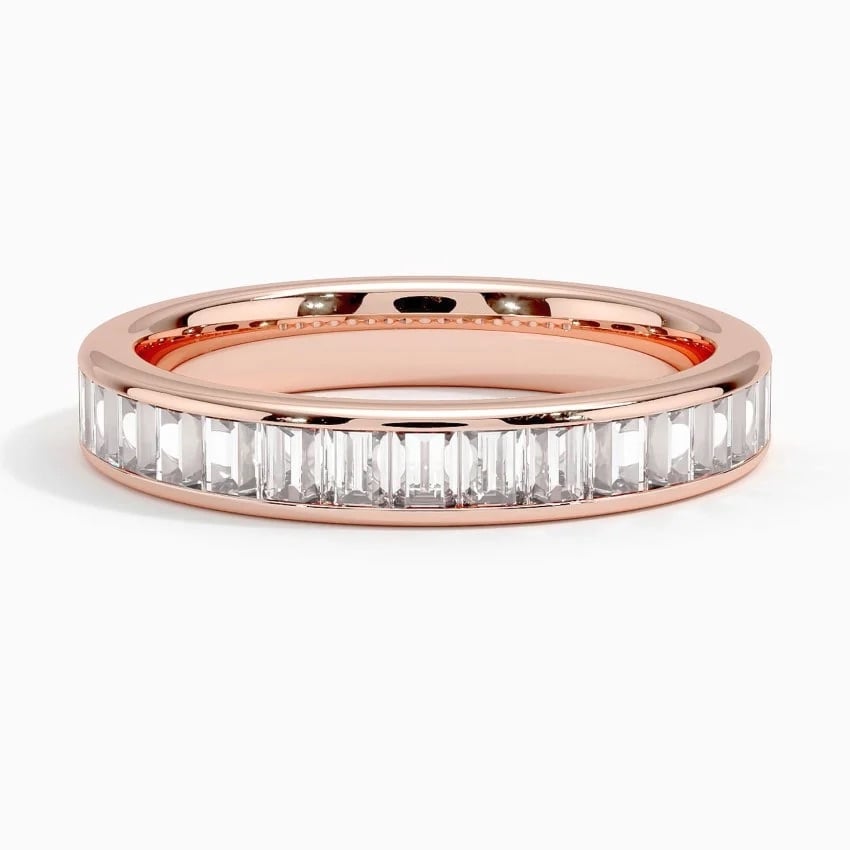 Rose gold diamond engagement ring with surprise diamond details