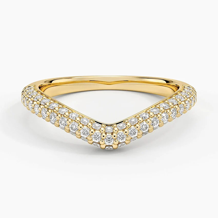 Rose gold diamond engagement ring with surprise diamond details