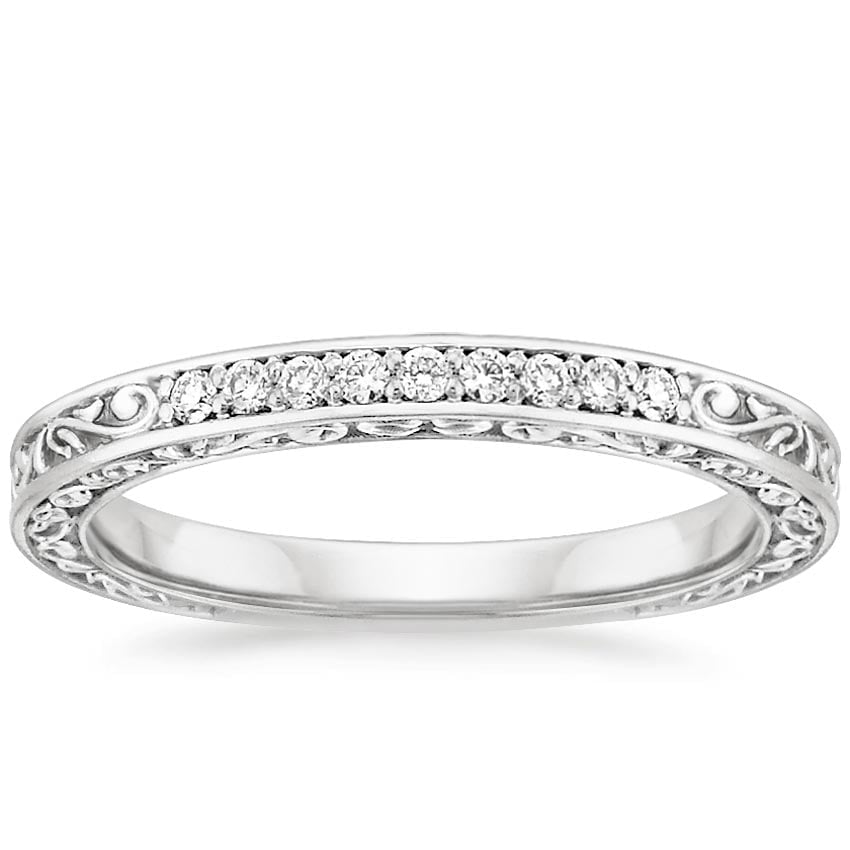 Rose gold diamond engagement ring with surprise diamond details