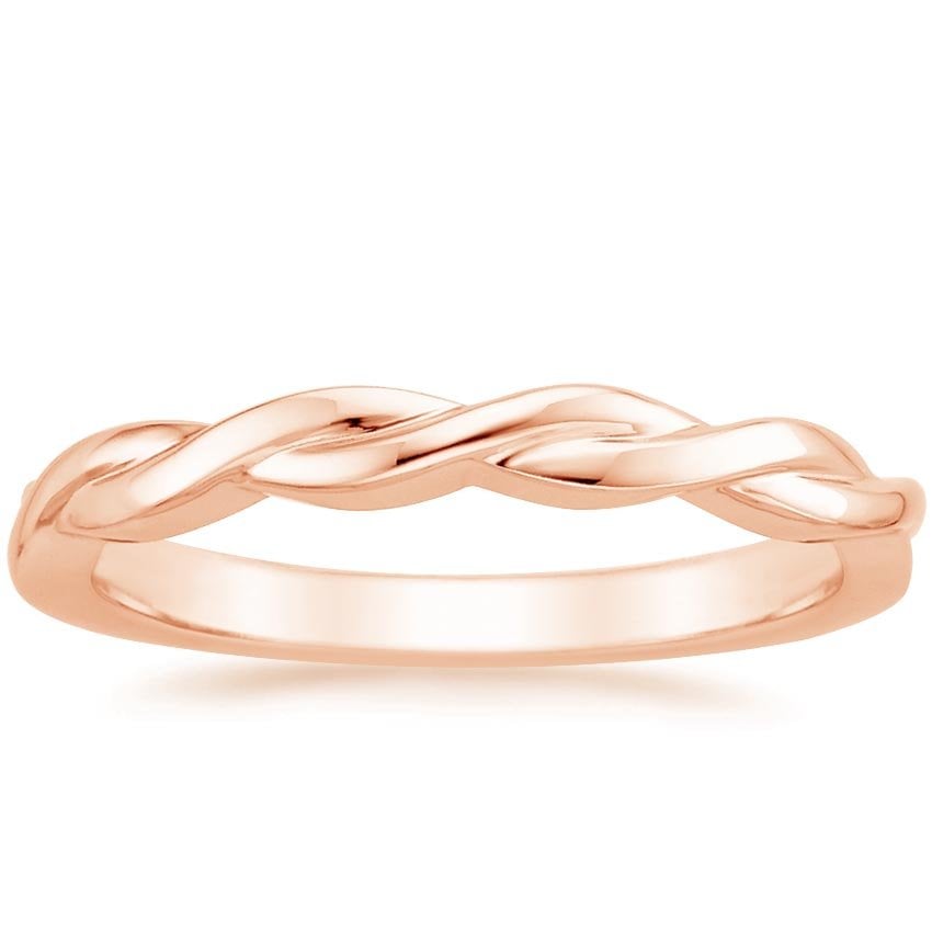 Rose gold diamond engagement ring with surprise diamond details