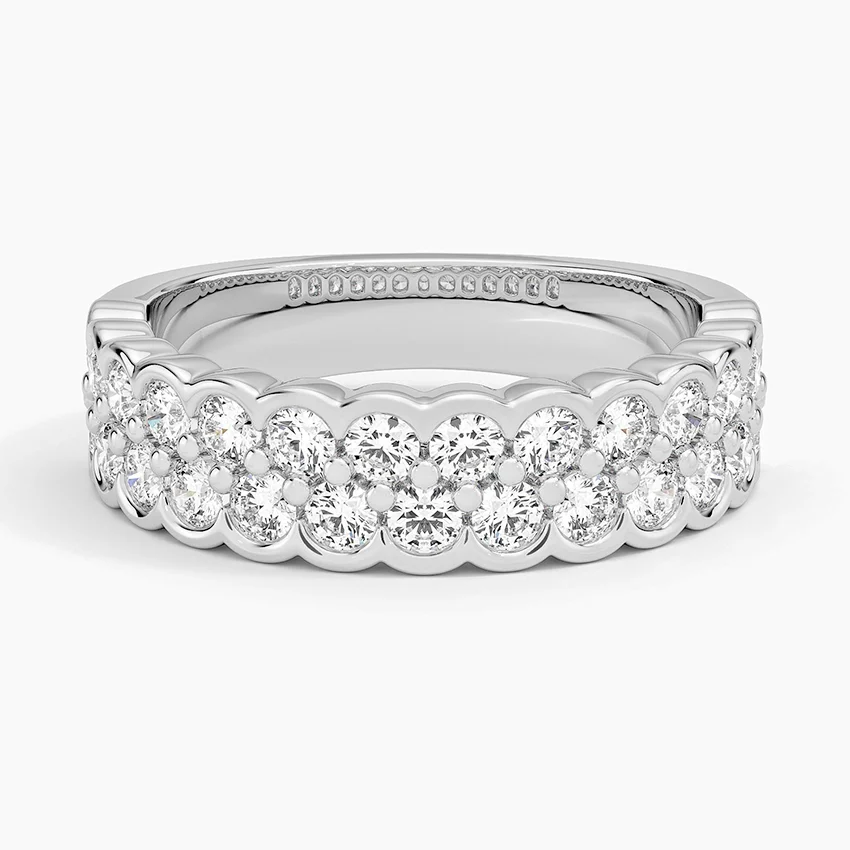Rose gold diamond engagement ring with surprise diamond details