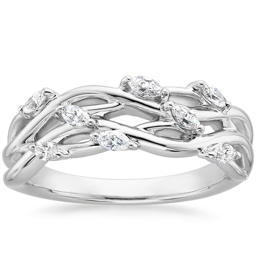 Rose gold diamond engagement ring with surprise diamond details
