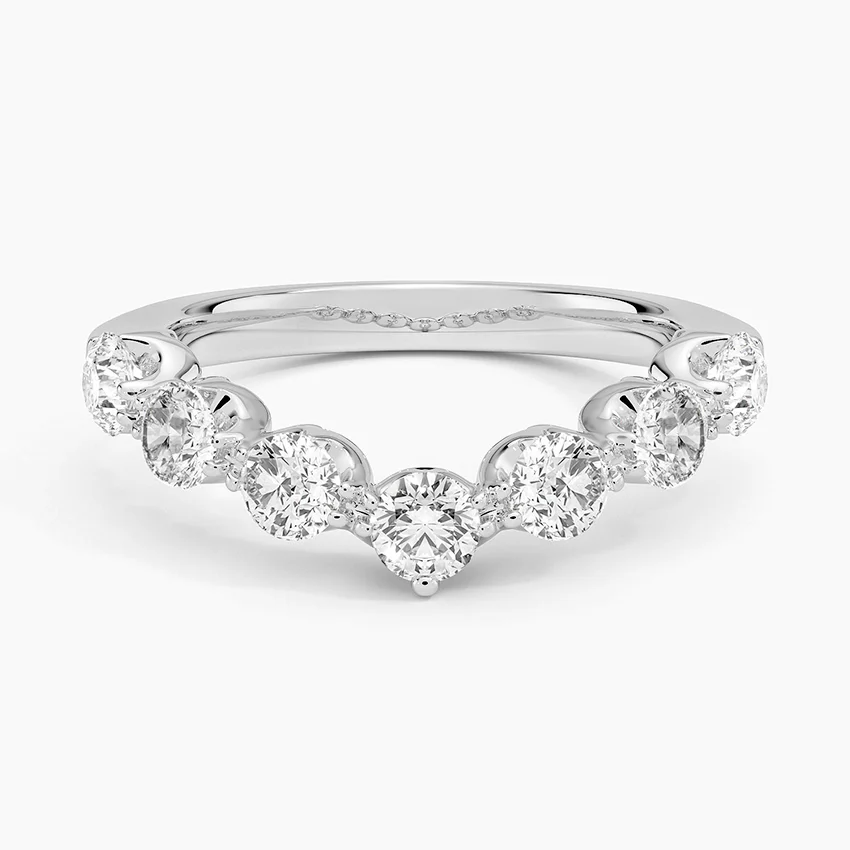Rose gold diamond engagement ring with surprise diamond details