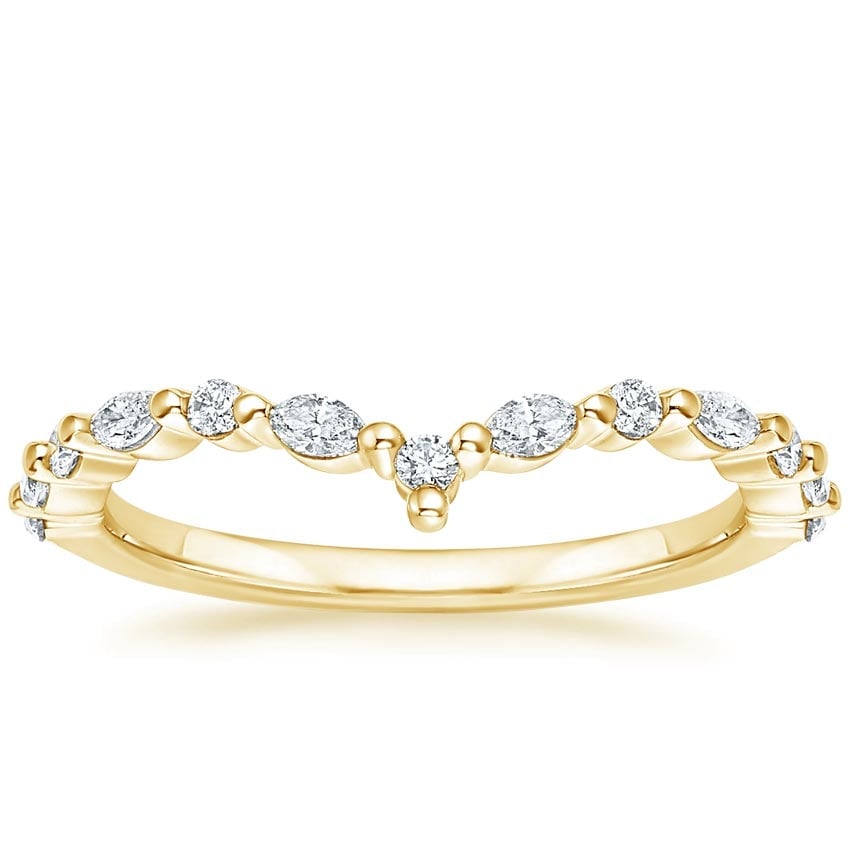 Rose gold diamond engagement ring with surprise diamond details