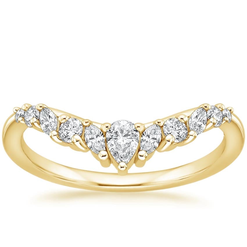 Rose gold diamond engagement ring with surprise diamond details