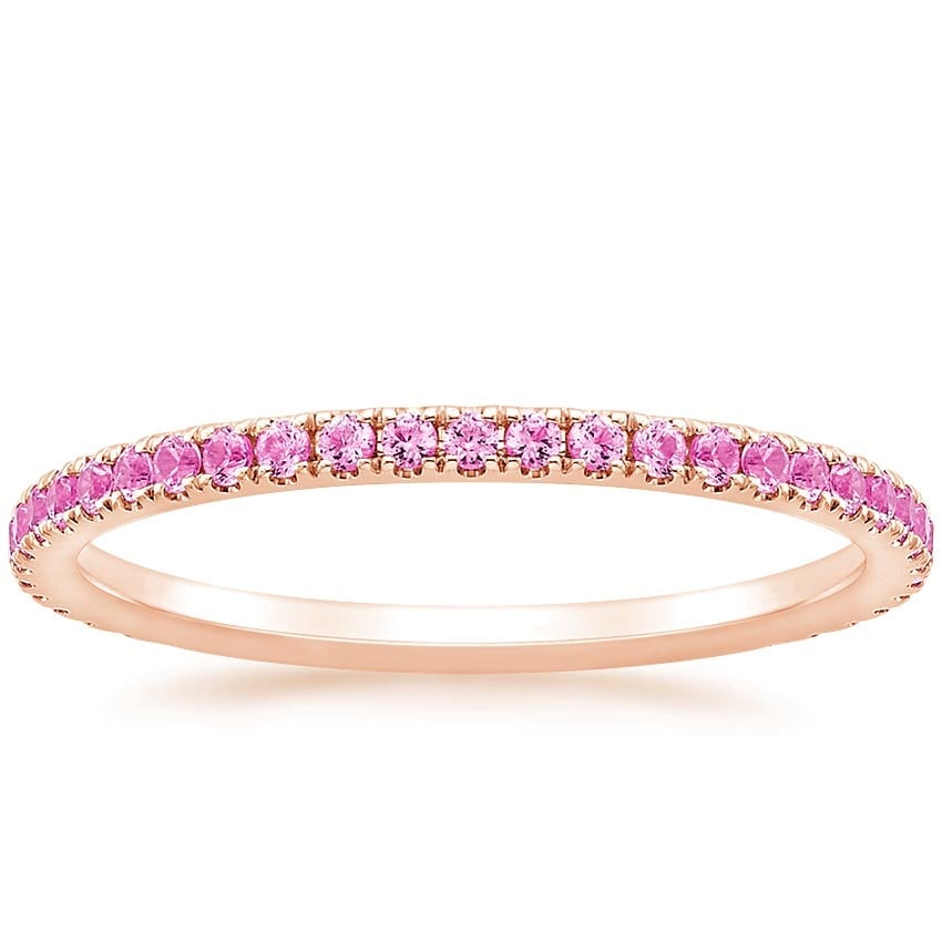Rose gold diamond engagement ring with surprise diamond details