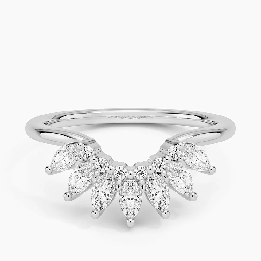 Rose gold diamond engagement ring with surprise diamond details