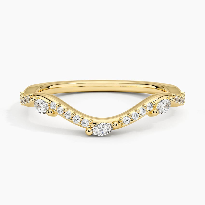 Rose gold diamond engagement ring with surprise diamond details