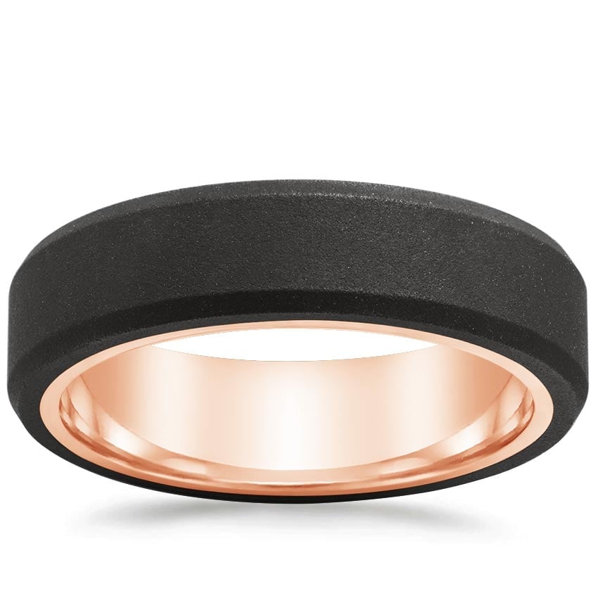 Rose gold diamond engagement ring with surprise diamond details