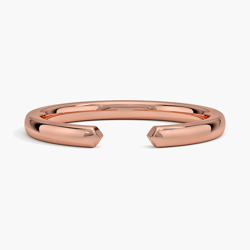 Rose gold diamond engagement ring with surprise diamond details