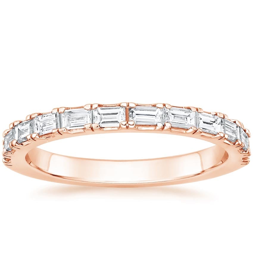 Rose gold diamond engagement ring with surprise diamond details