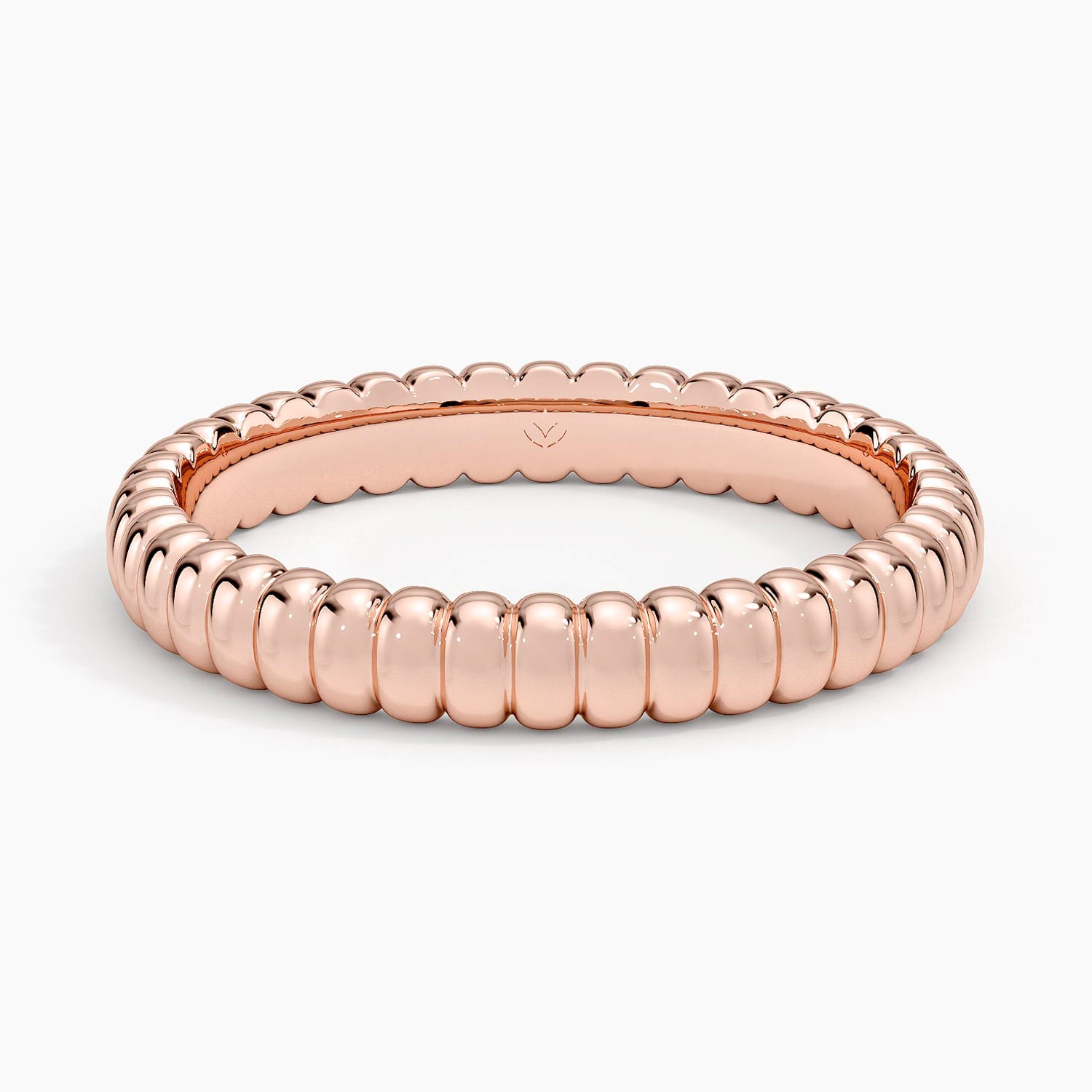 Rose gold diamond engagement ring with surprise diamond details