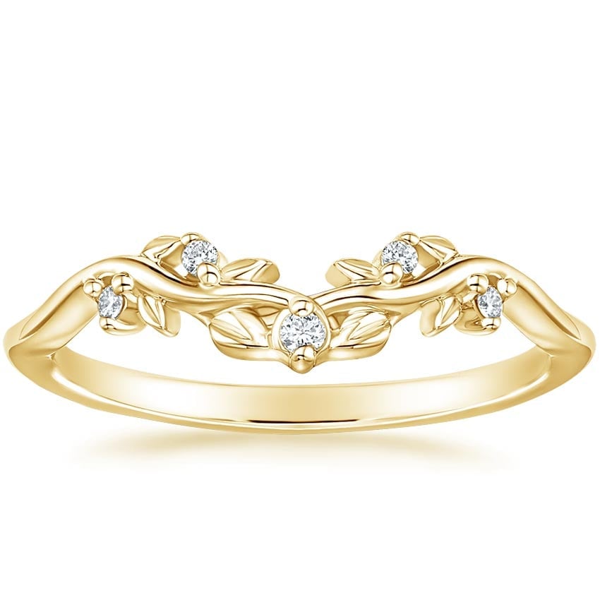 Rose gold diamond engagement ring with surprise diamond details