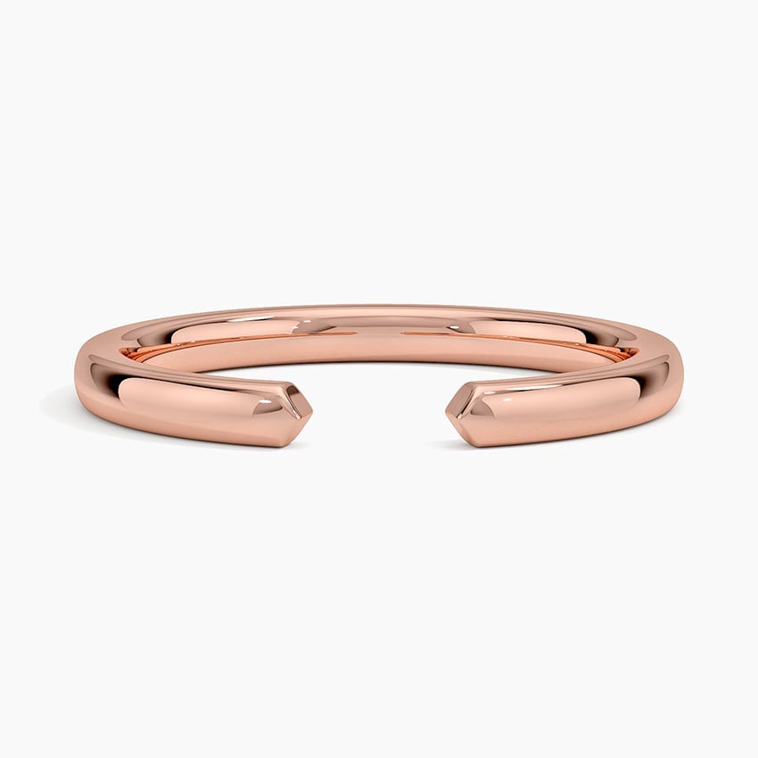 Rose gold diamond engagement ring with surprise diamond details