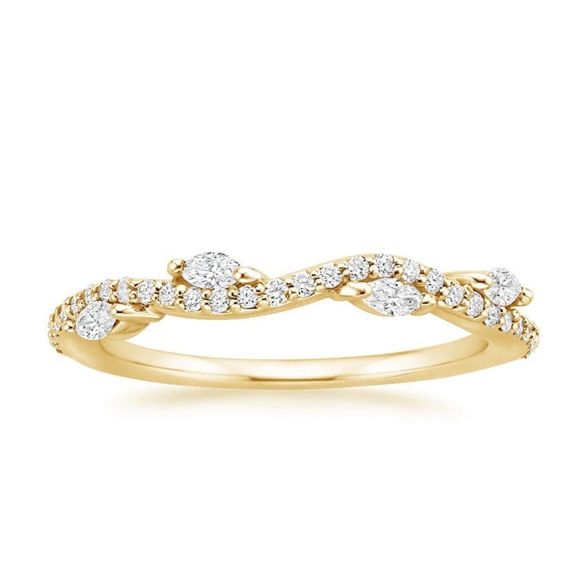 Rose gold diamond engagement ring with surprise diamond details
