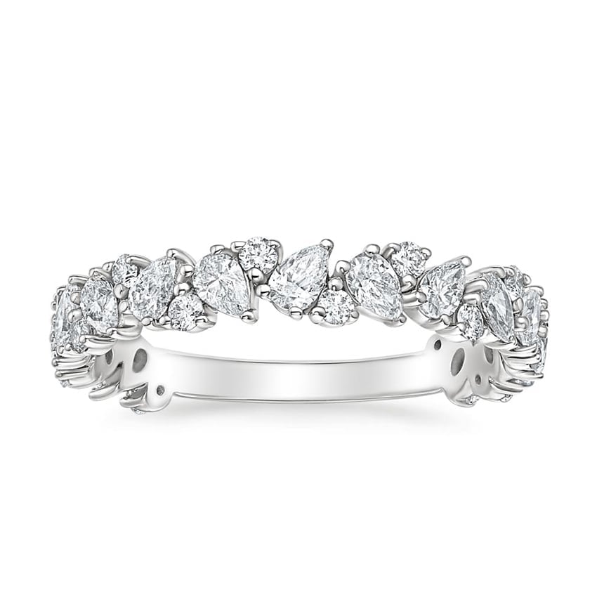Rose gold diamond engagement ring with surprise diamond details