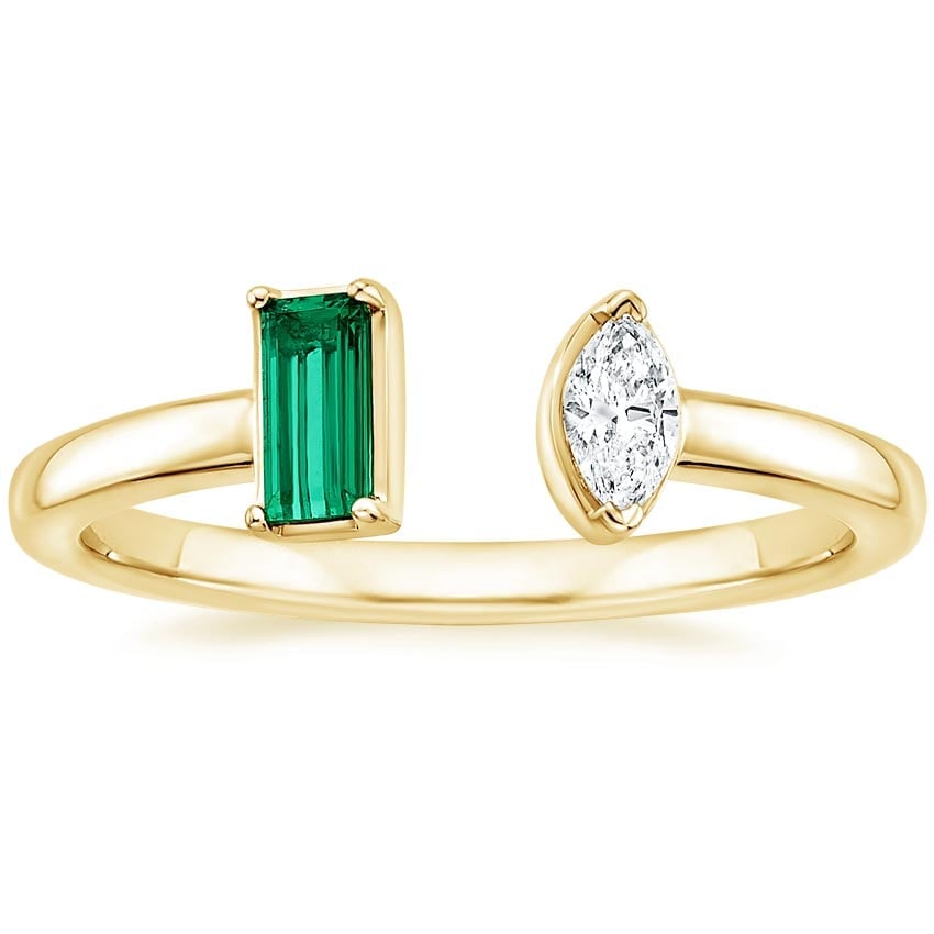 Rose gold diamond engagement ring with surprise diamond details