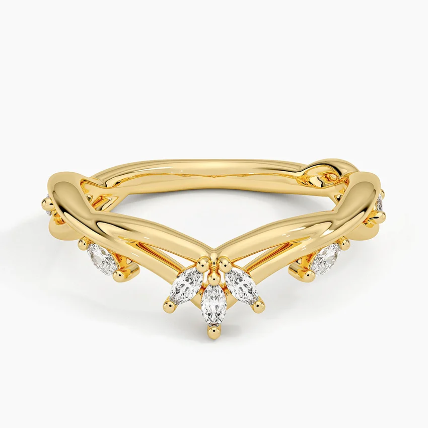 Rose gold diamond engagement ring with surprise diamond details