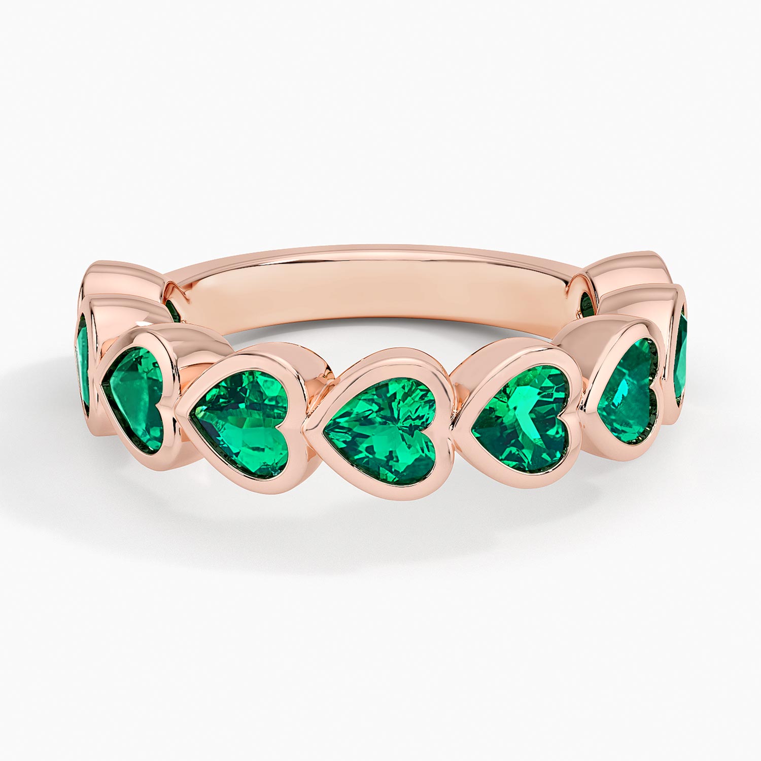 Rose gold diamond engagement ring with surprise diamond details
