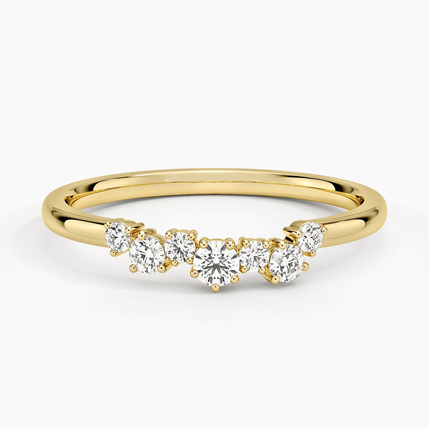 Rose gold diamond engagement ring with surprise diamond details