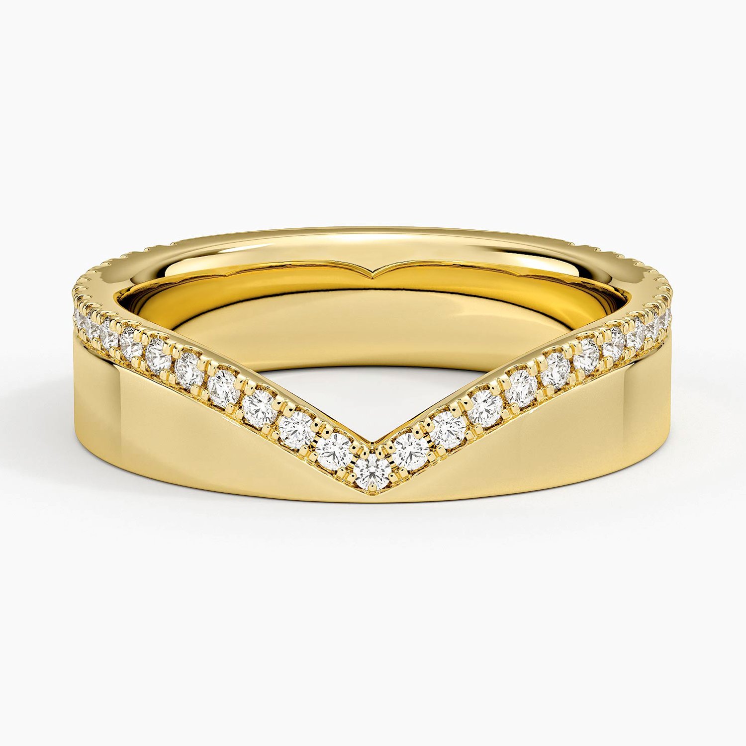 Rose gold diamond engagement ring with surprise diamond details