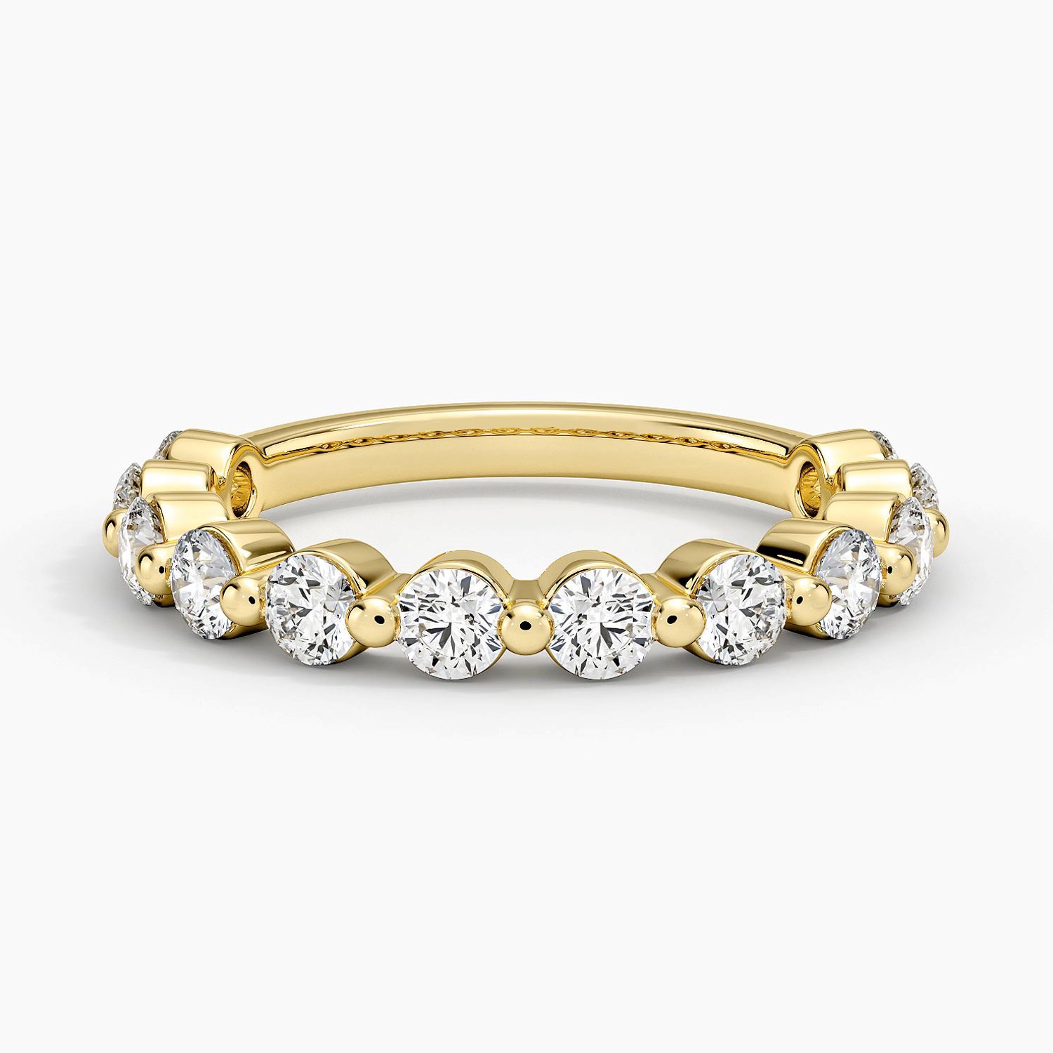 Rose gold diamond engagement ring with surprise diamond details