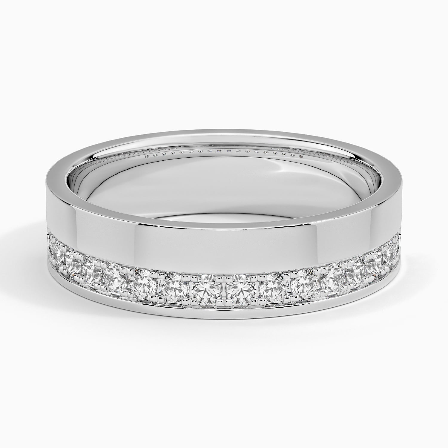 Rose gold diamond engagement ring with surprise diamond details