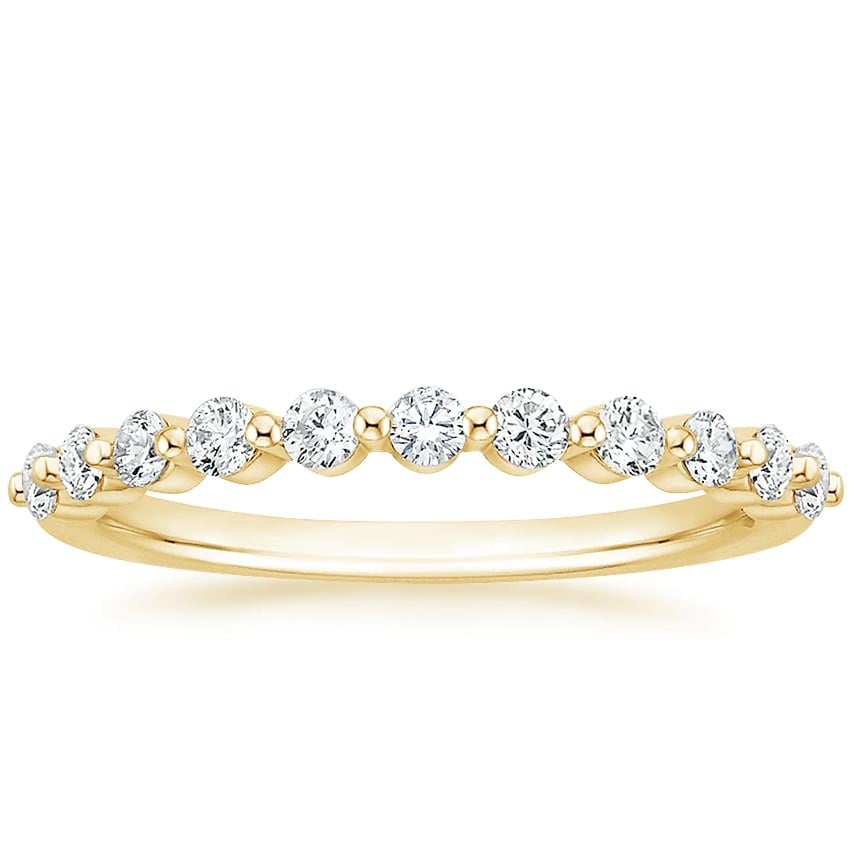Rose gold diamond engagement ring with surprise diamond details