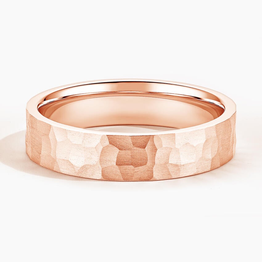 Rose gold diamond engagement ring with surprise diamond details