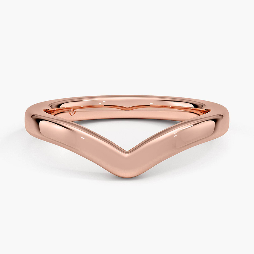 Rose gold diamond engagement ring with surprise diamond details