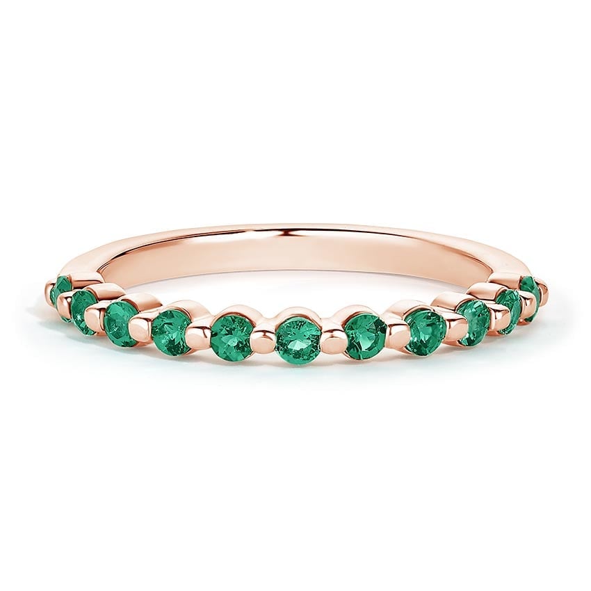 Rose gold diamond engagement ring with surprise diamond details