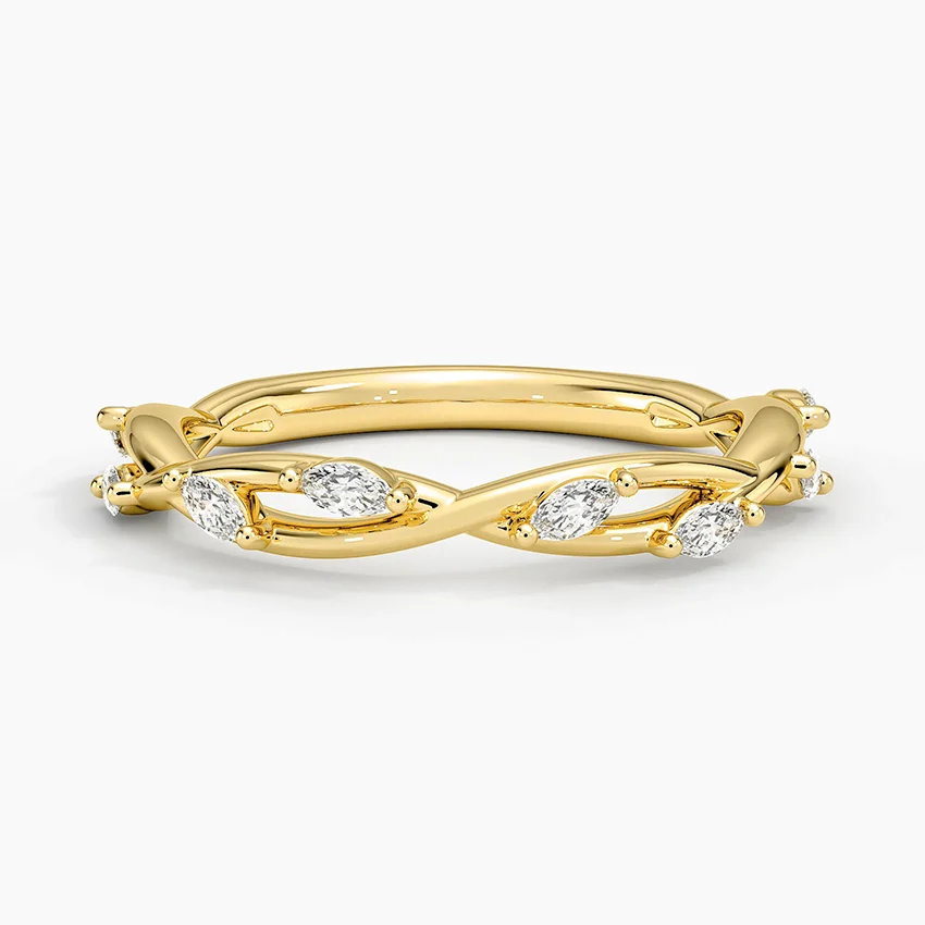 Rose gold diamond engagement ring with surprise diamond details