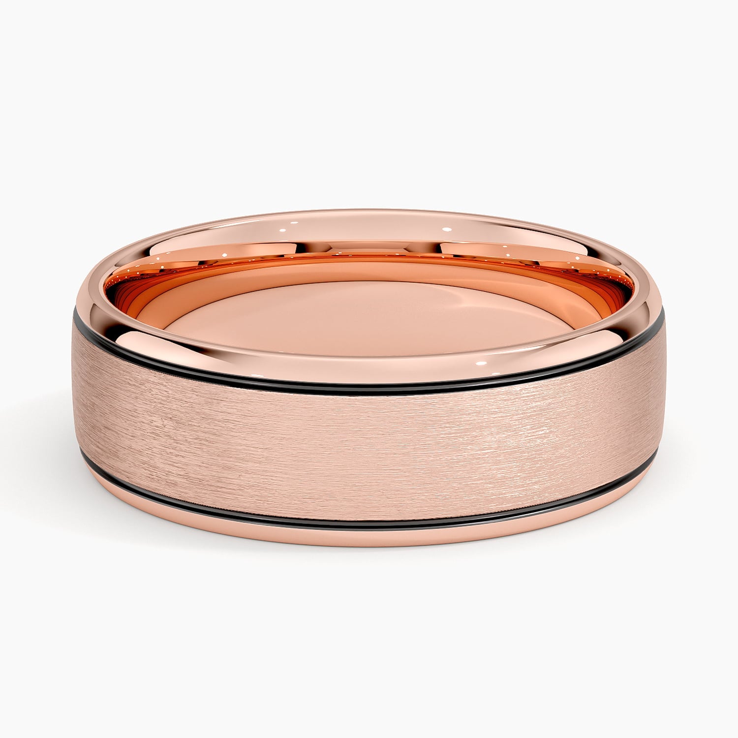 Rose gold diamond engagement ring with surprise diamond details
