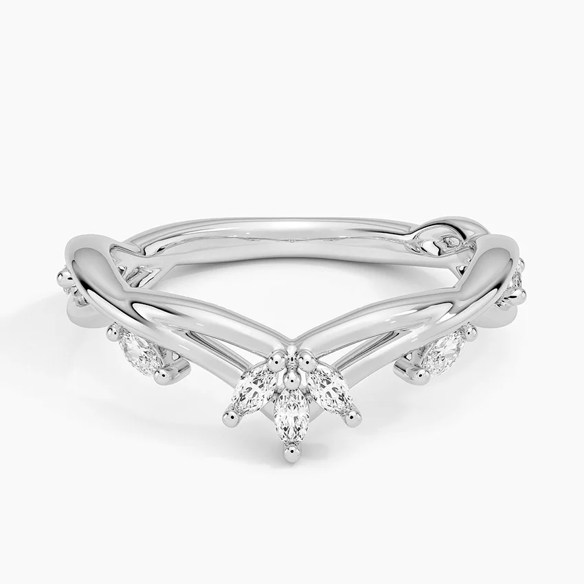 Rose gold diamond engagement ring with surprise diamond details